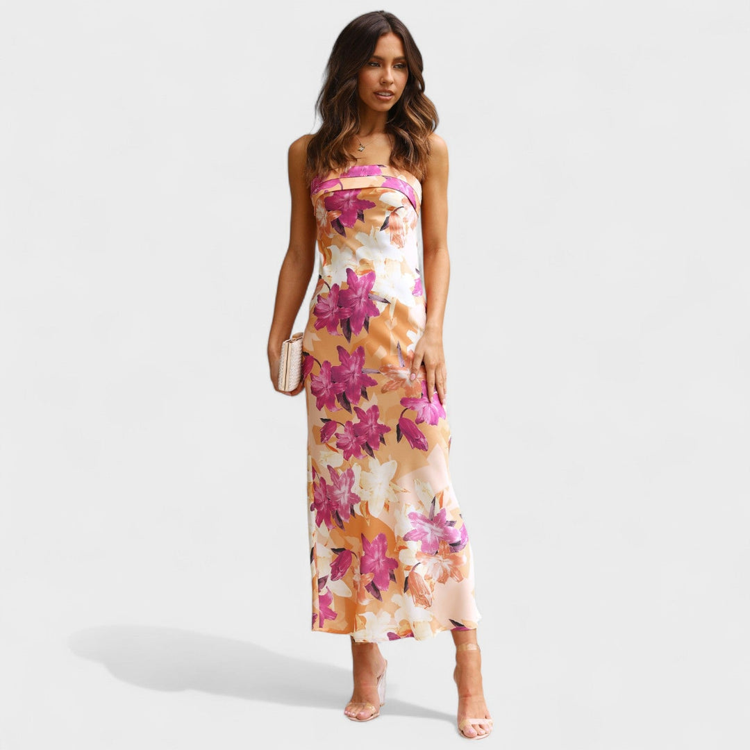 Carmen - Vestito in satin senza maniche