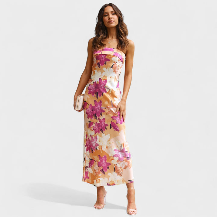 Carmen - Vestito in satin senza maniche