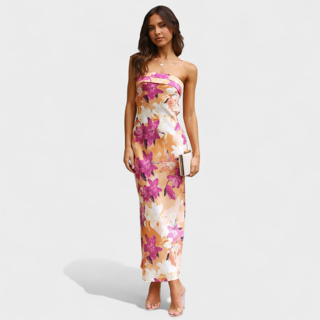 Carmen - Vestito in satin senza maniche