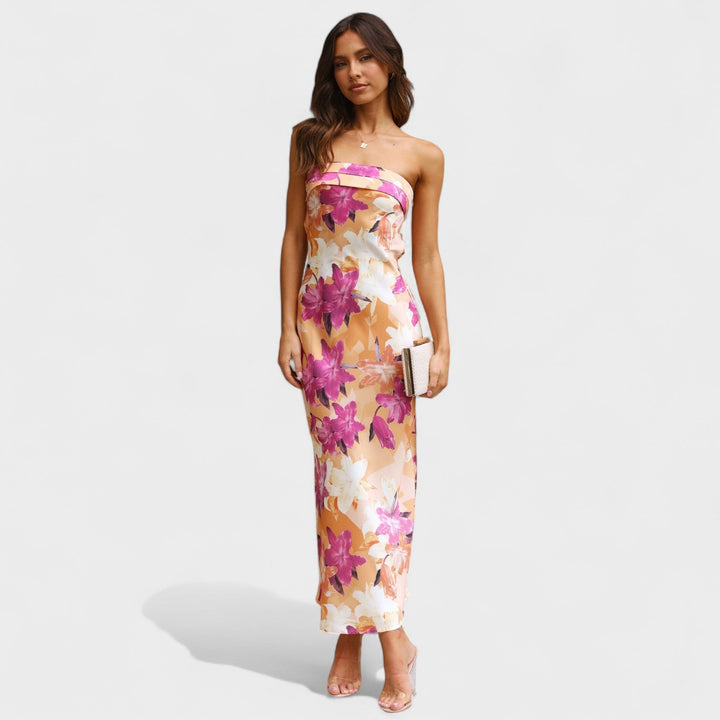 Carmen - Vestito in satin senza maniche