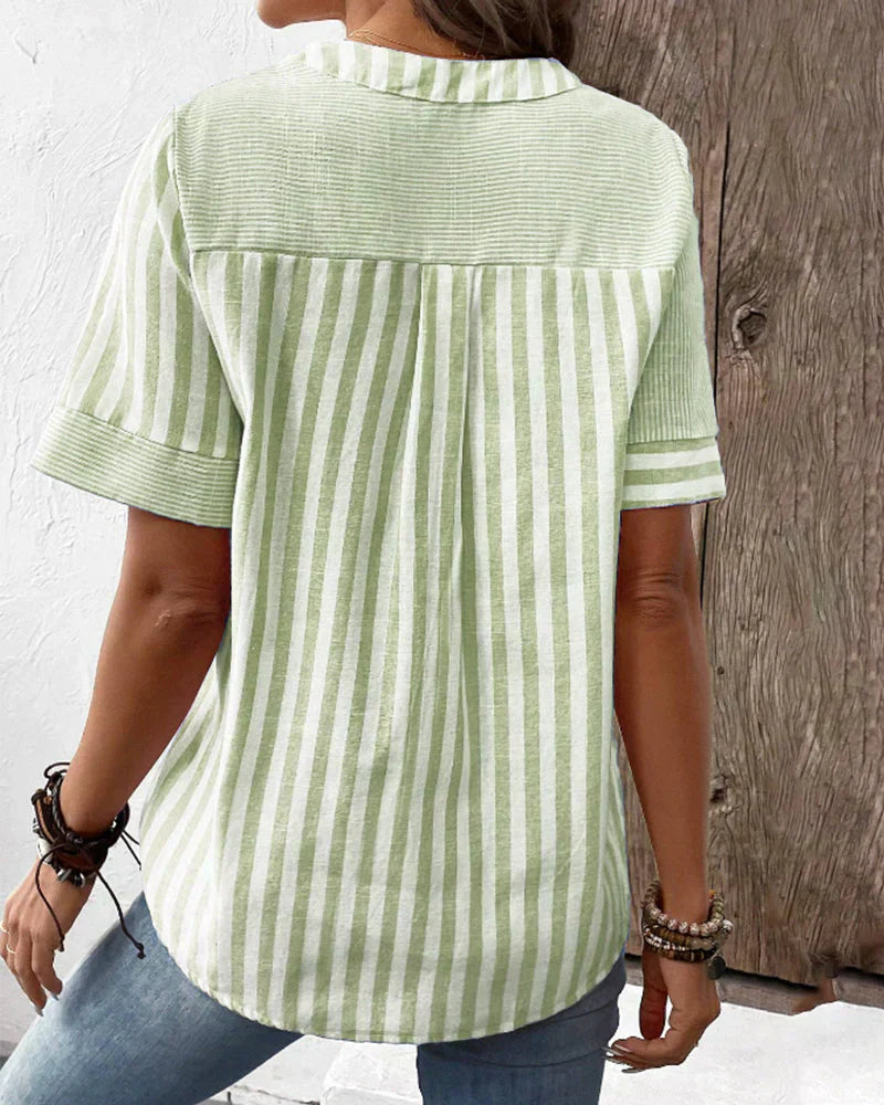 Sofia™ | Celie - Classico Top a Righe