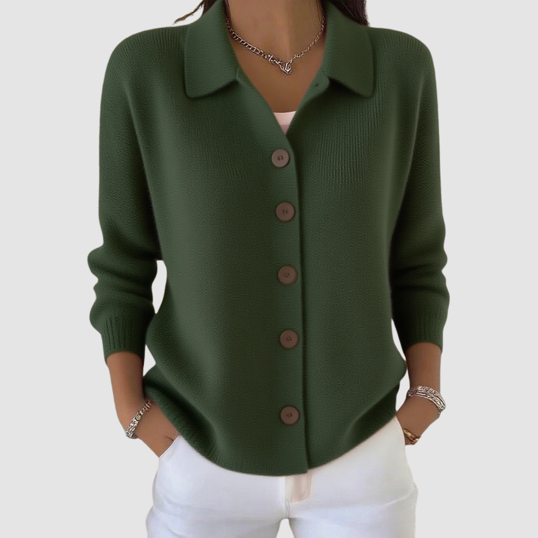 JOANNA - Cardigan in Maglia con Bottoni