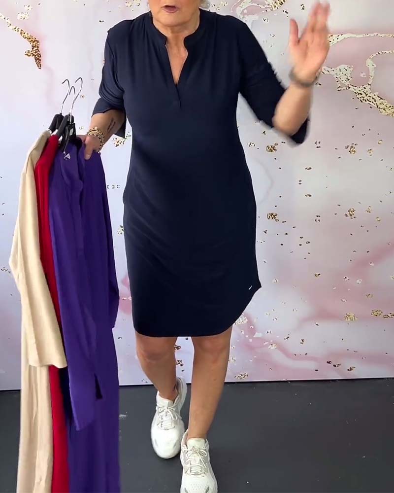 Orlane - Abito elegante con scollo a V