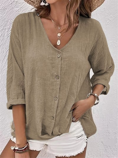 Sofia™ | Élisa™ | Blusa Leggera con Collo a V