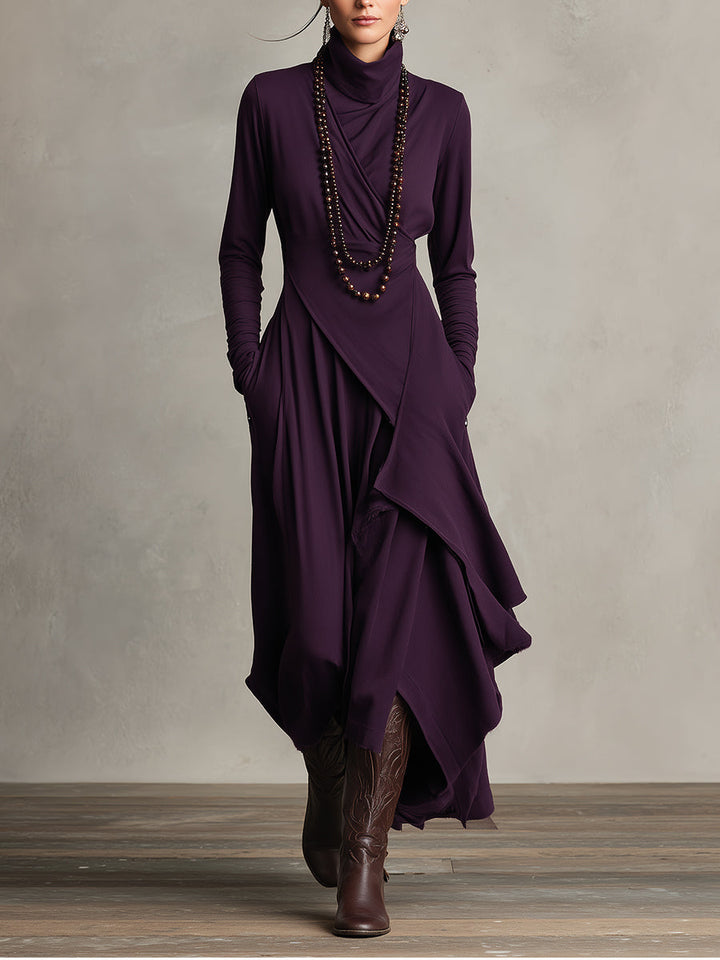 Eleonora | Abito Maxi Drappeggiato