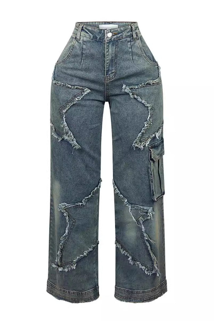 Sofia™ | Jeans Dritti con Eleganti Dettagli in Strass