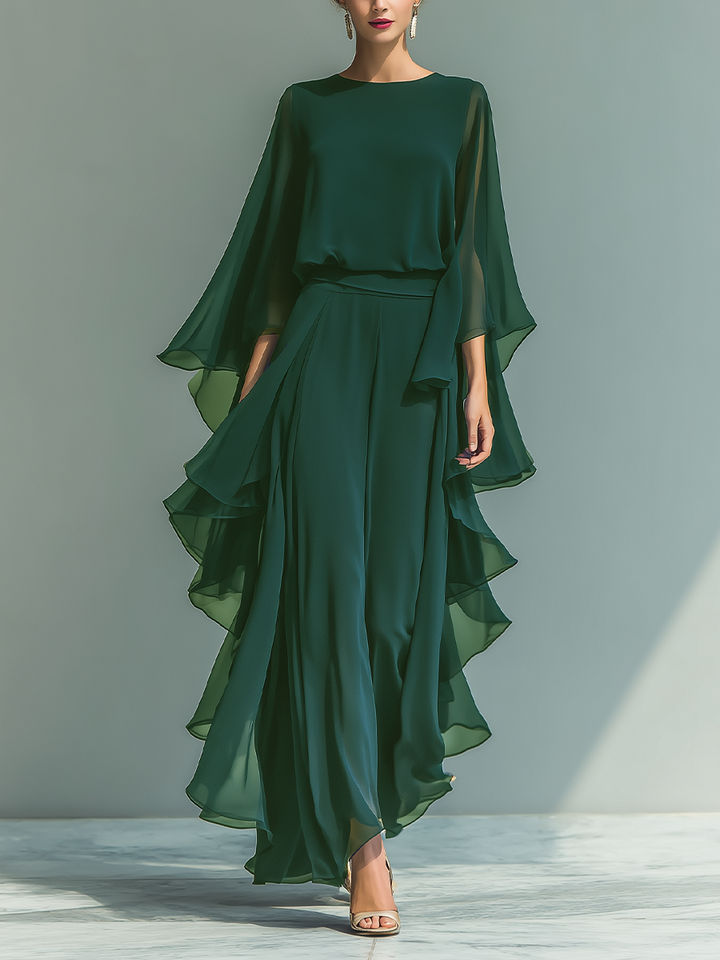 Carolina | Completo in Chiffon Elegante