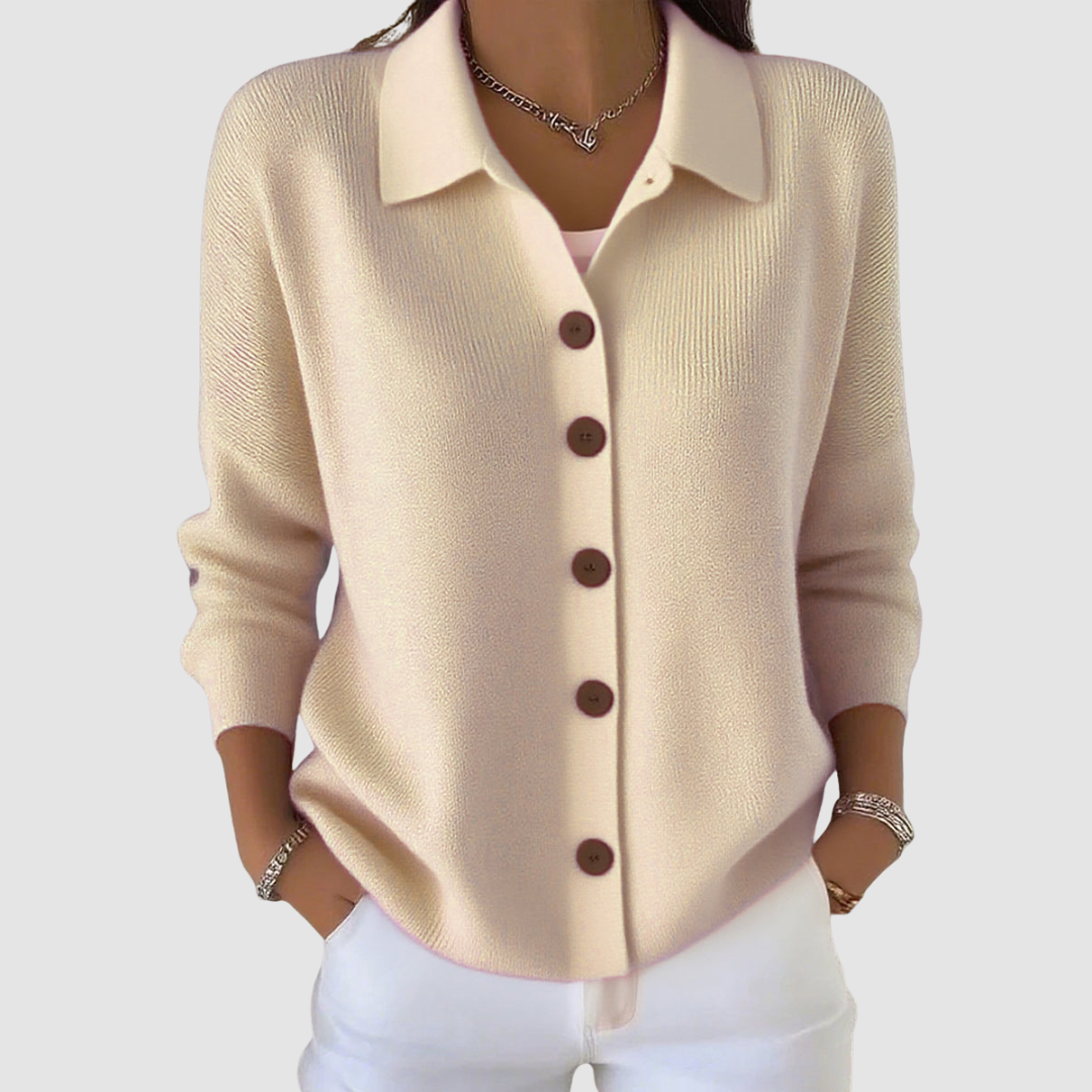 JOANNA - Cardigan in Maglia con Bottoni