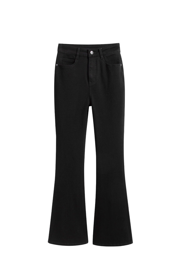 Sofia™ | Slim Flare Neri Jeans