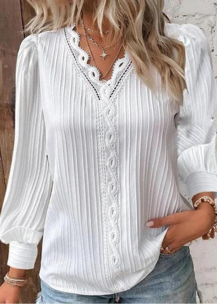 Sofia™ | Luna - Elegante blusa con pintucks