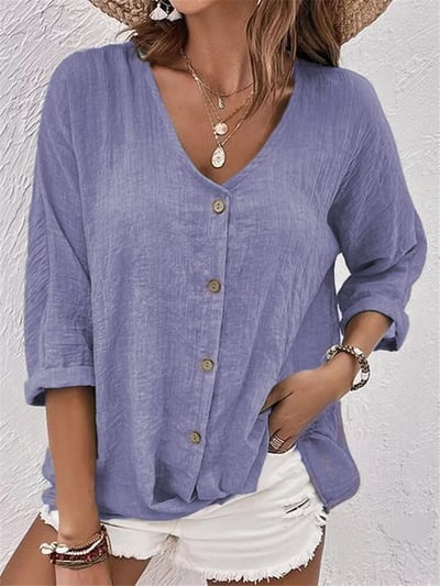Sofia™ | Élisa™ | Blusa Leggera con Collo a V