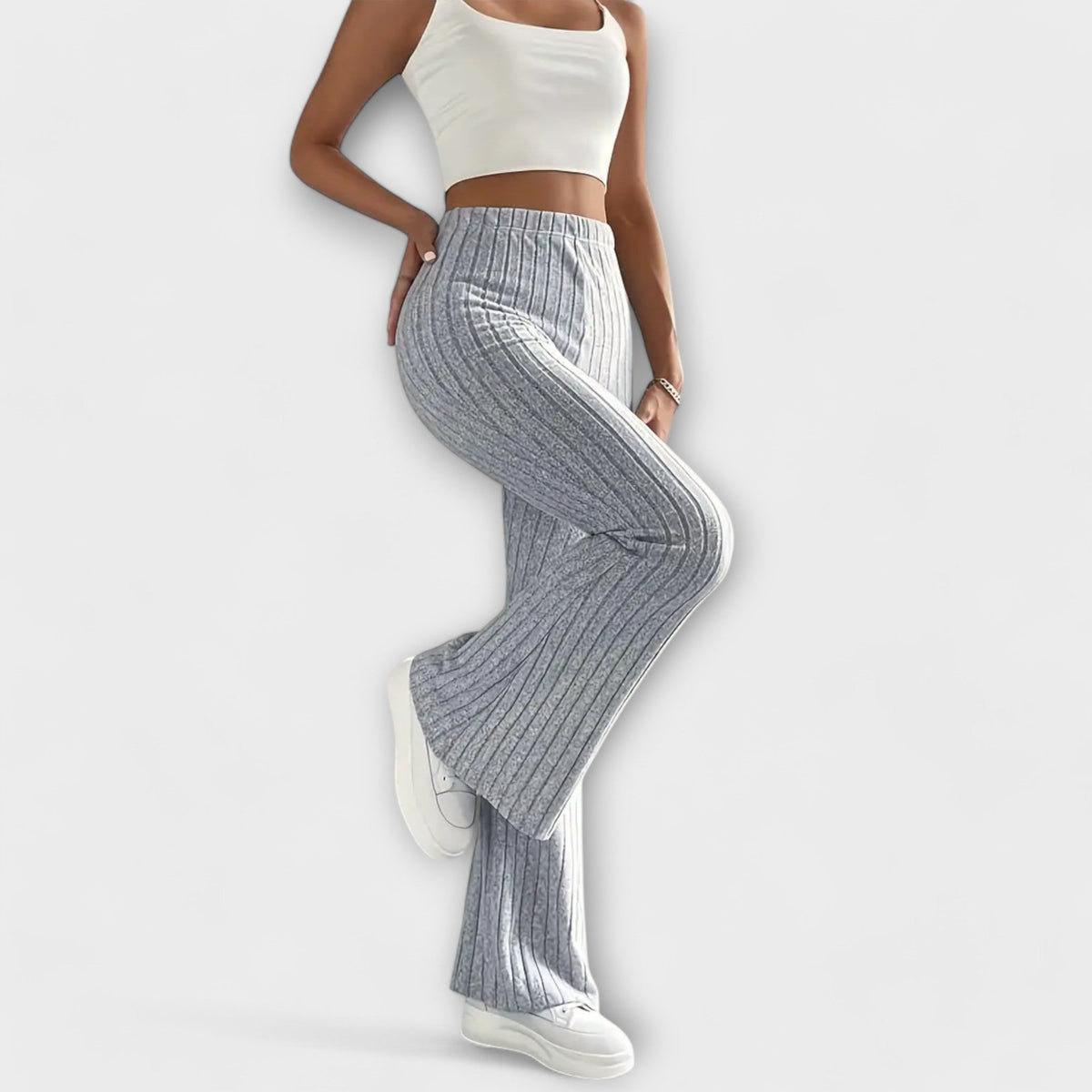 Luretta – Pantaloni svasati con struttura fine
