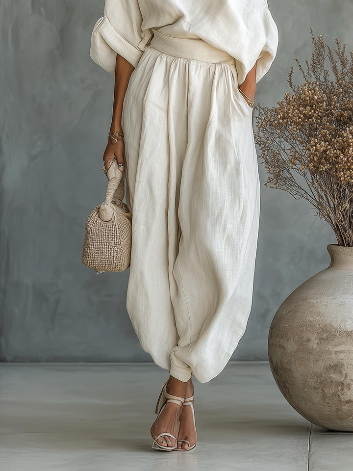 Sofia | Set Lino Off-Shoulder