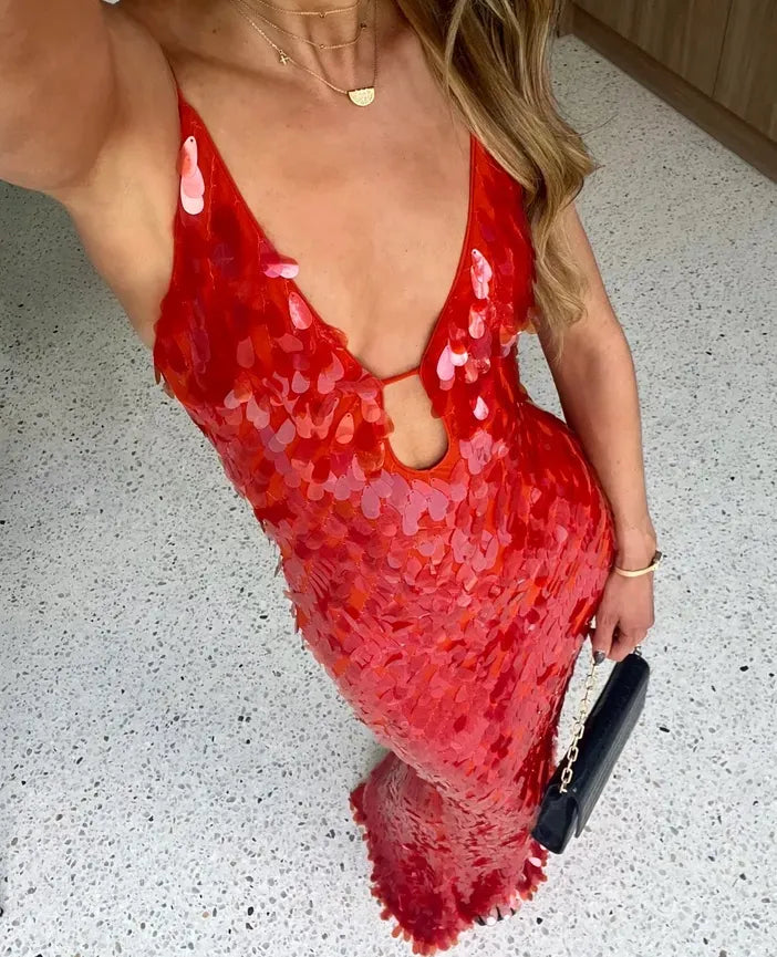 Kailani | Abito Maxi Lungo con Paillettes