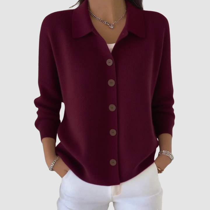 JOANNA - Cardigan in Maglia con Bottoni