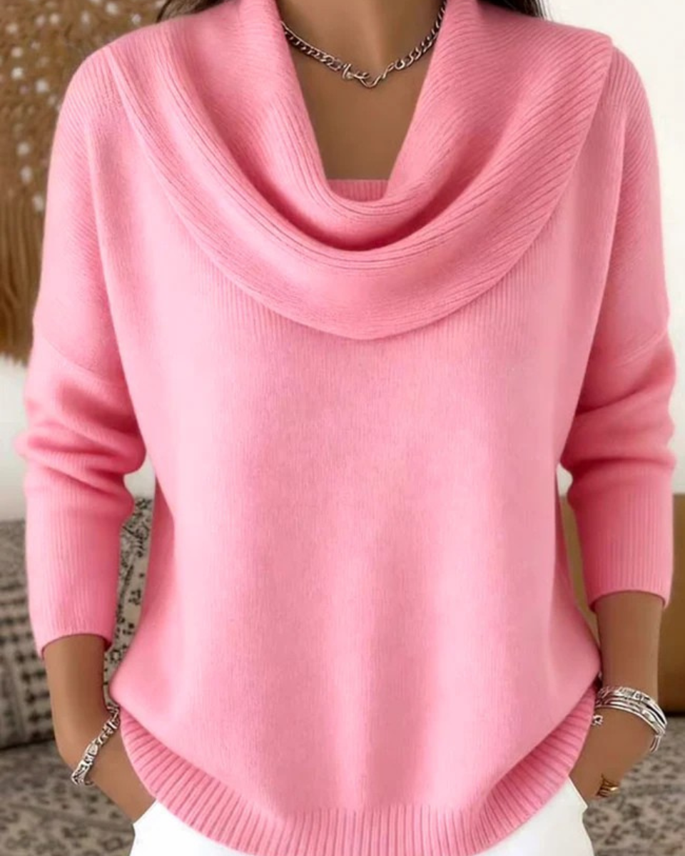 Giulia™ | Maglione Con Collo Ruffle Accogliente