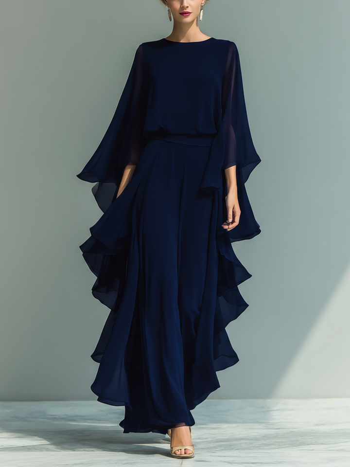 Carolina | Completo in Chiffon Elegante