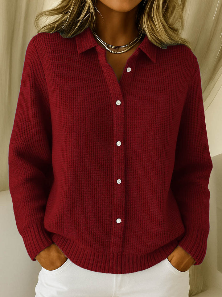Elaine | Cardigan Classico in Maglia con Bottoni