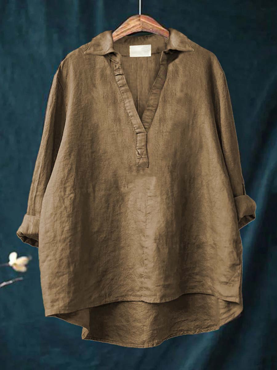 Andrea | Elegante Blusa Estiva in Lino