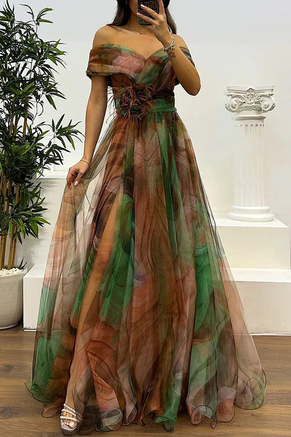 Daniela - Stupenda Maxi Dress Off Shoulder