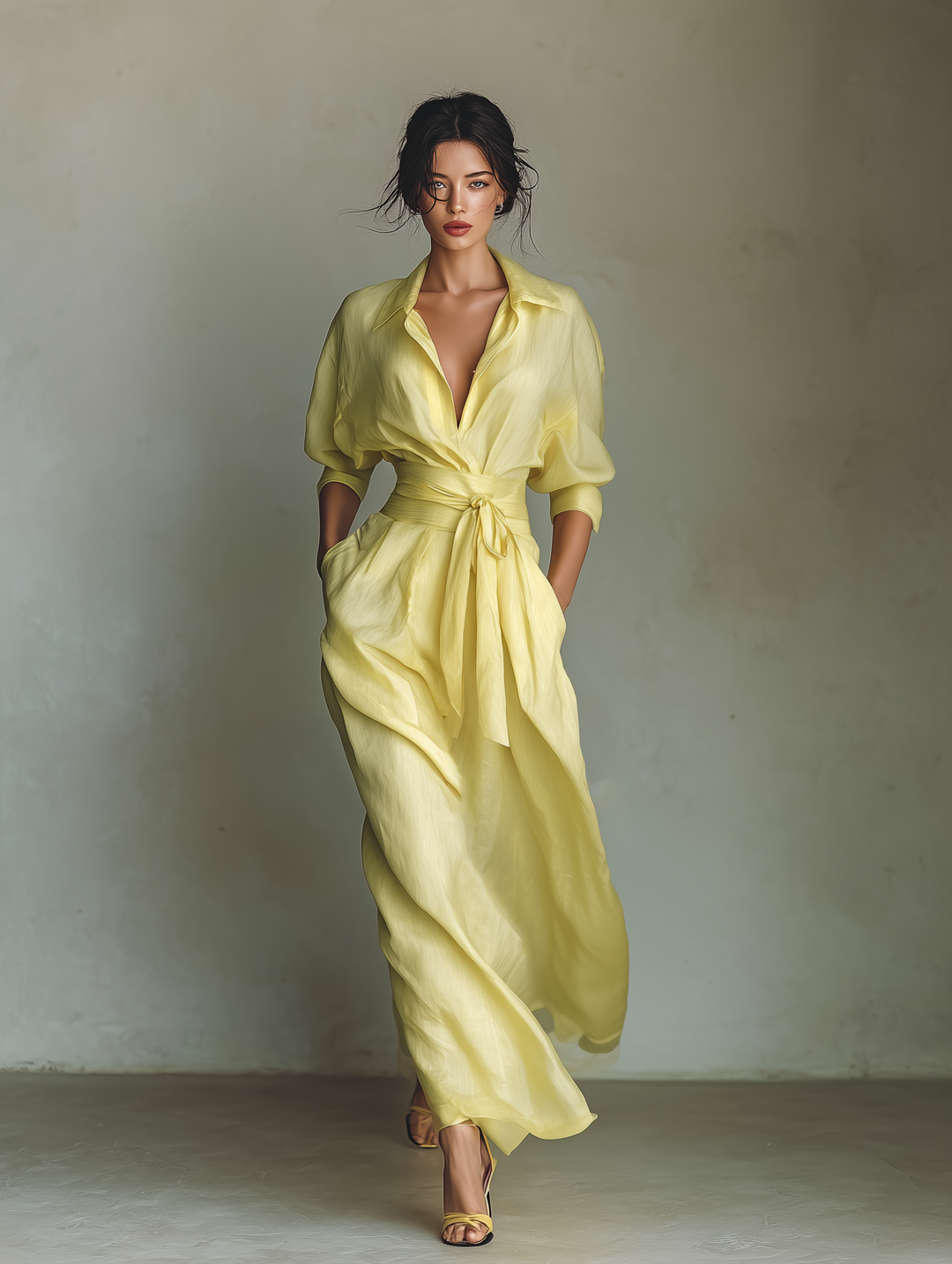 Ginevra | Abito Camicia Maxi in Lino