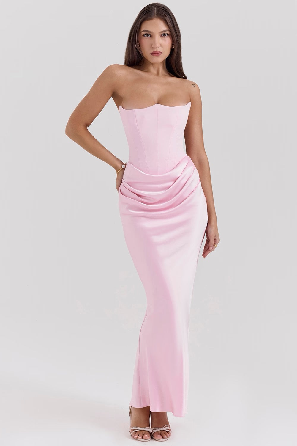 Tessa | Abito Maxi Senza Spalline
