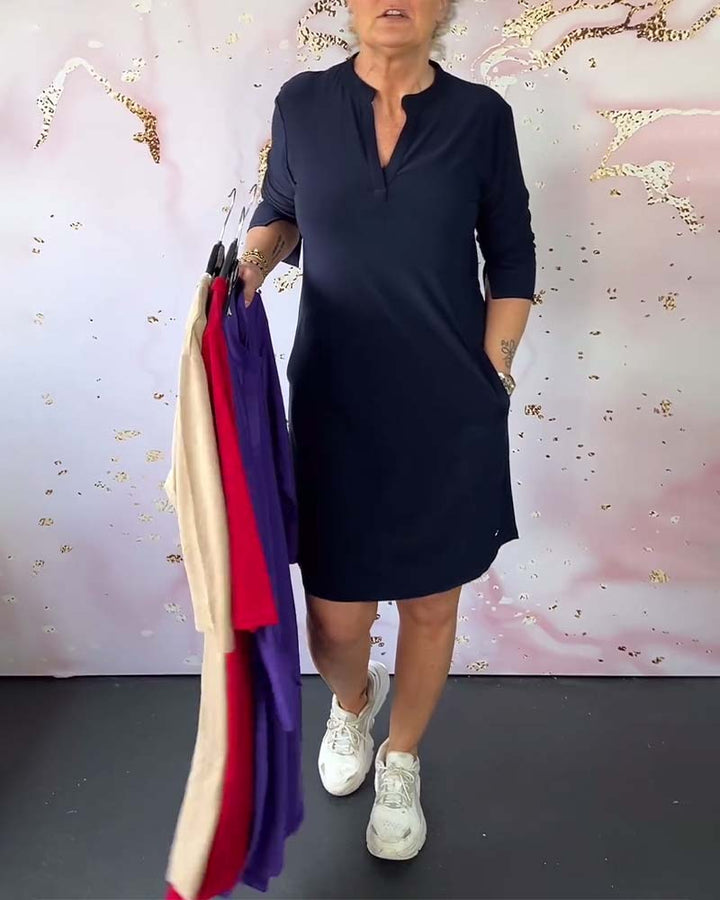 Orlane - Abito elegante con scollo a V