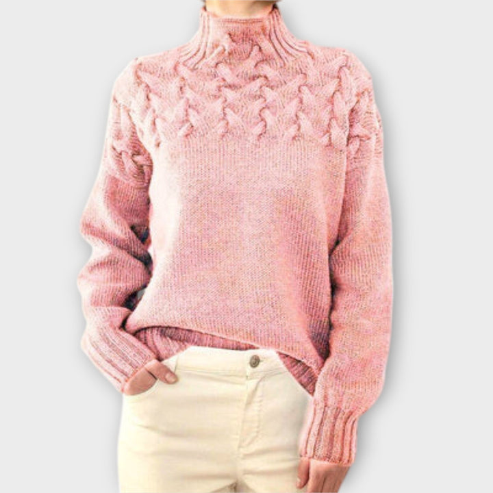 Eva - Maglione da donna con dettaglio a trecce