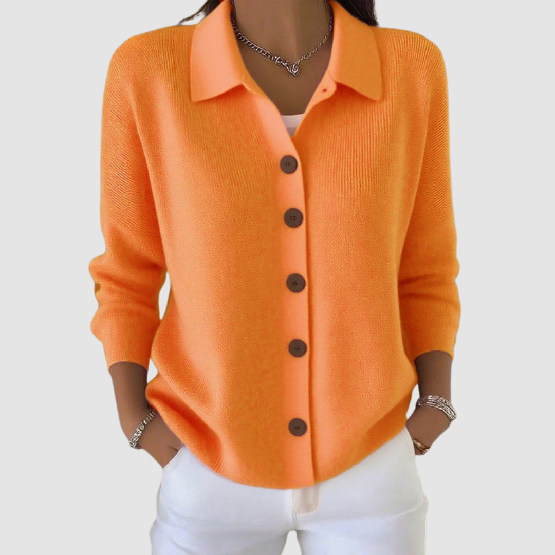 JOANNA - Cardigan in Maglia con Bottoni