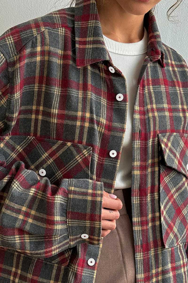 Sofia™ | Camicia casual a quadri vintage