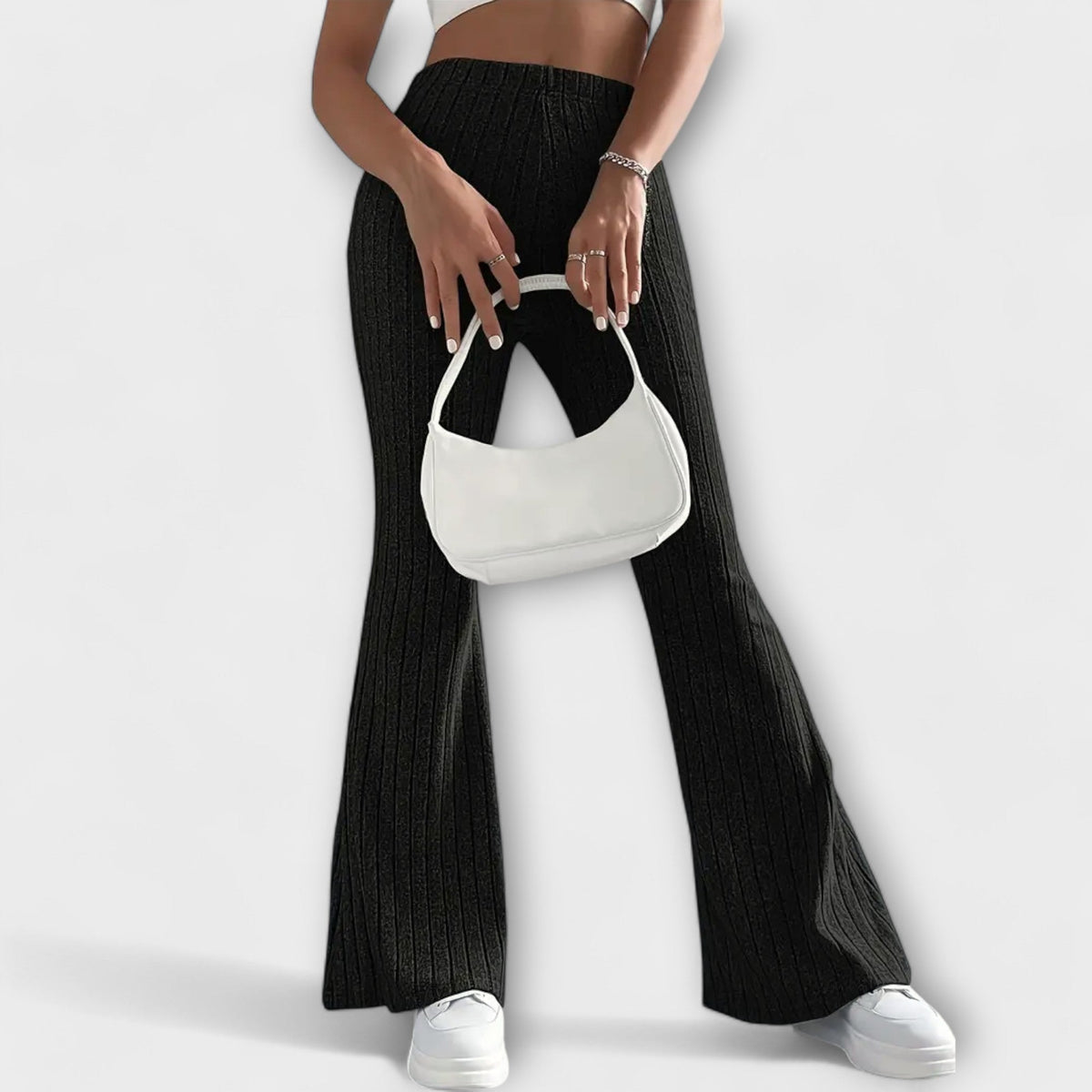Luretta – Pantaloni svasati con struttura fine