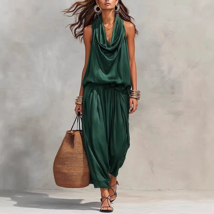Simona | Completo di due pezzi composto da top e pantaloni
