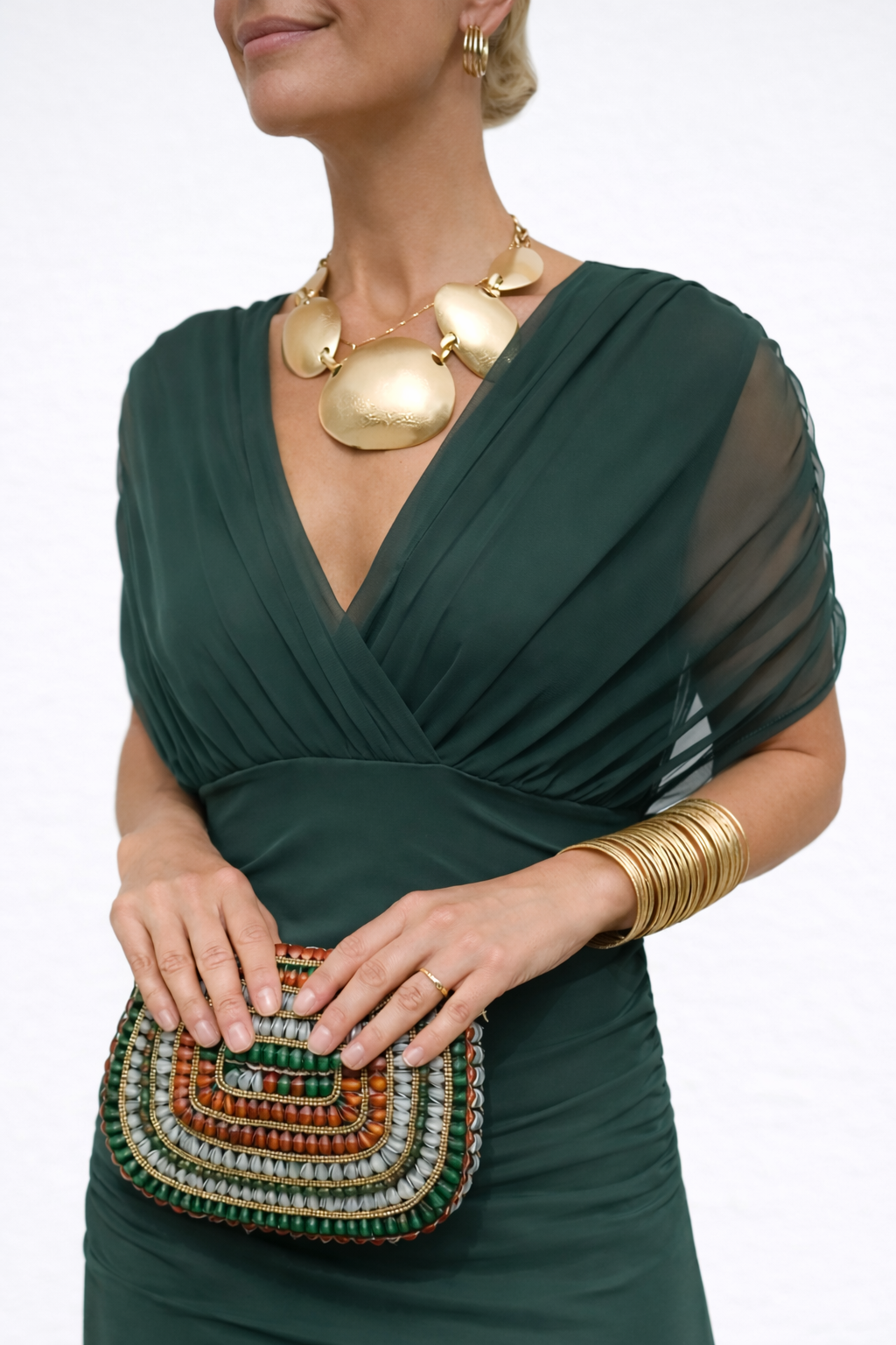 Velora™ | Vestito Floreale Lungo con Scollatura a V