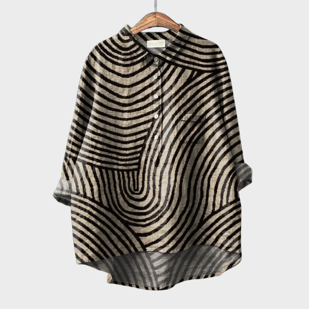 Melina | Elegante Blusa Estiva in Lino