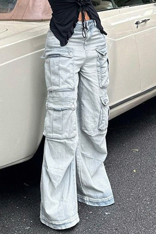 Sofia™ | Jeans dritti con eleganti dettagli in strass