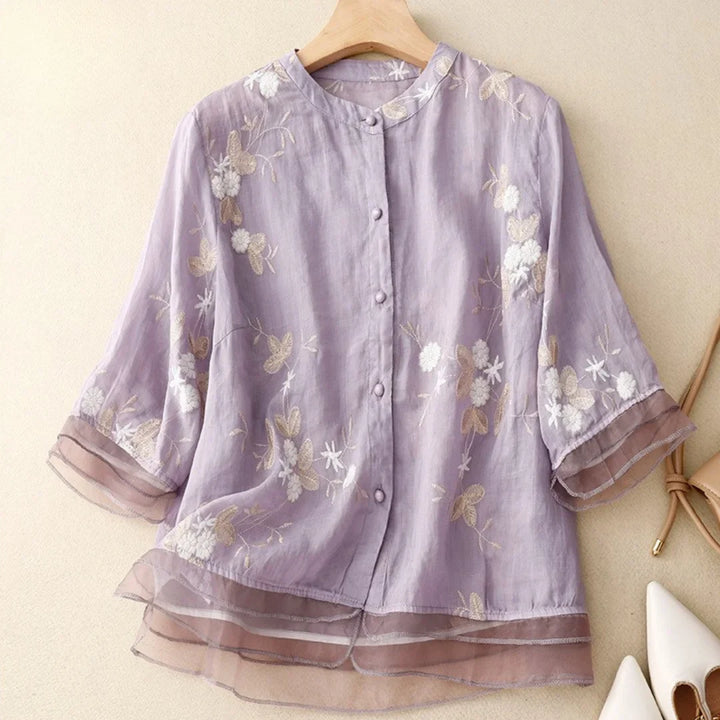 Laurienne™ | Blusa ricamata