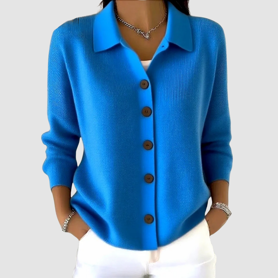JOANNA - Cardigan in Maglia con Bottoni