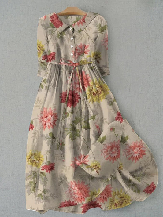 Zinnia - Abito Camicia con Lacci per Donne