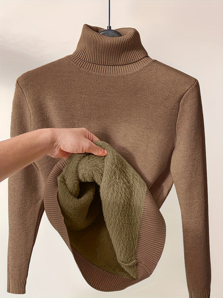 Zoe - Maglione con Collo Alto Morbido