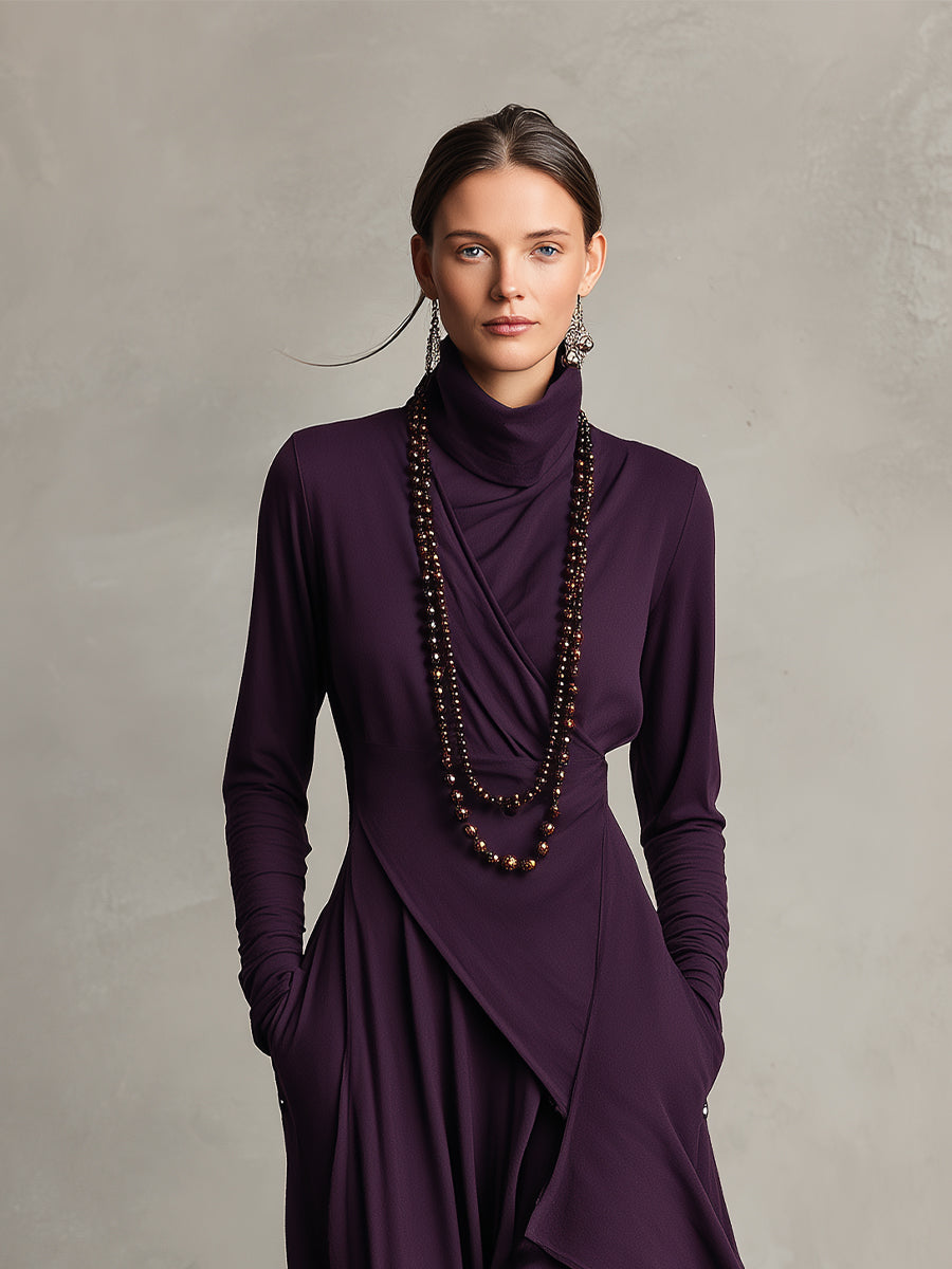 Eleonora | Abito Maxi Drappeggiato