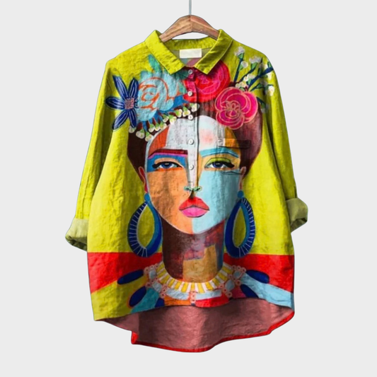 Amelia | Elegante Blusa Estiva in Lino