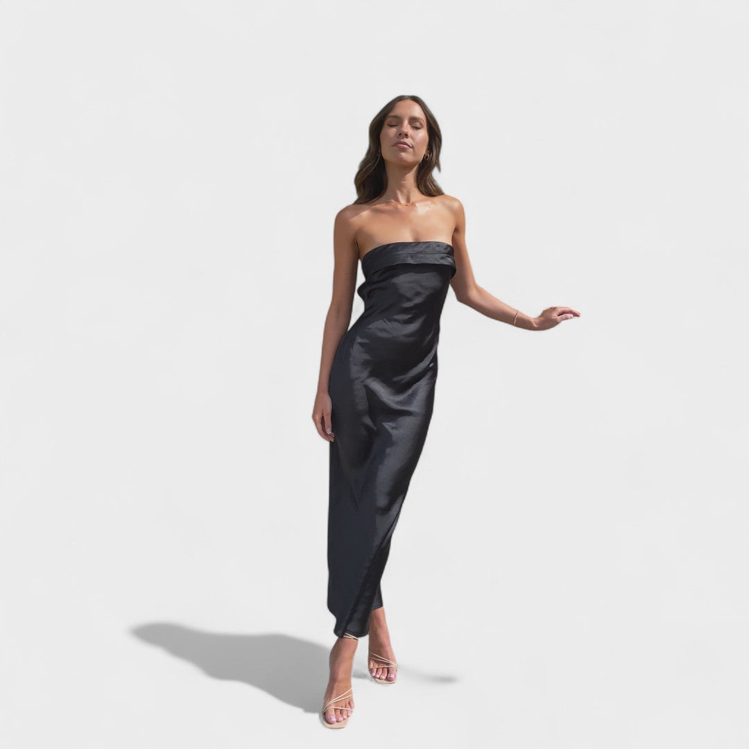 Carmen - Vestito in satin senza maniche