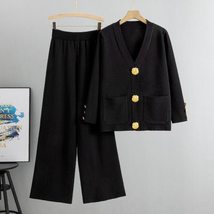 Alessia | Completo Cardigan in Maglia con Anello