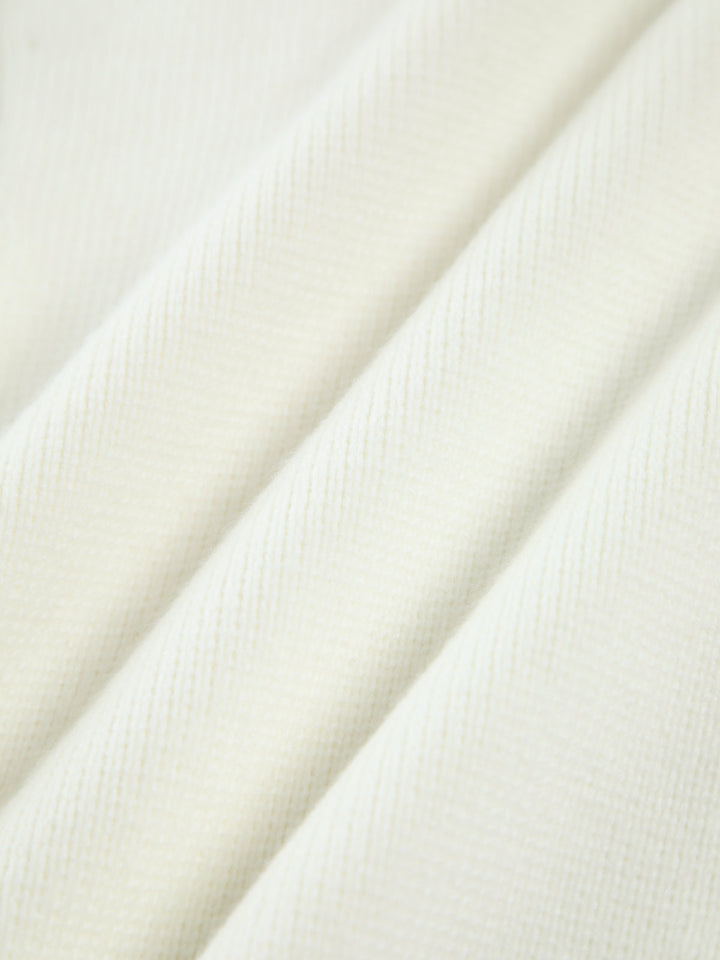 Cardigan con Orlo Strappato e Rifinitura in Perle