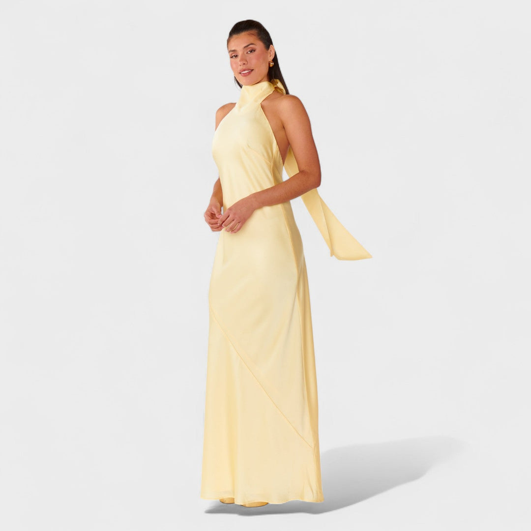 Martina - Vestito con fiocco di raso