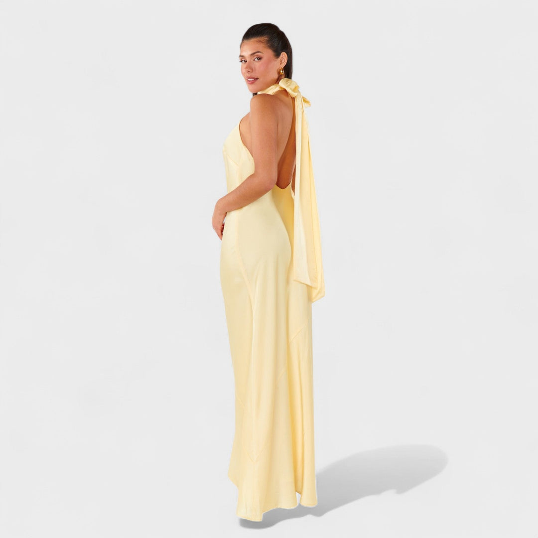 Martina - Vestito con fiocco di raso