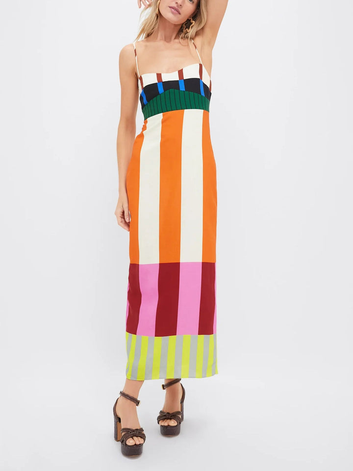 Paloma - Maxi Abito Colorato a Righe