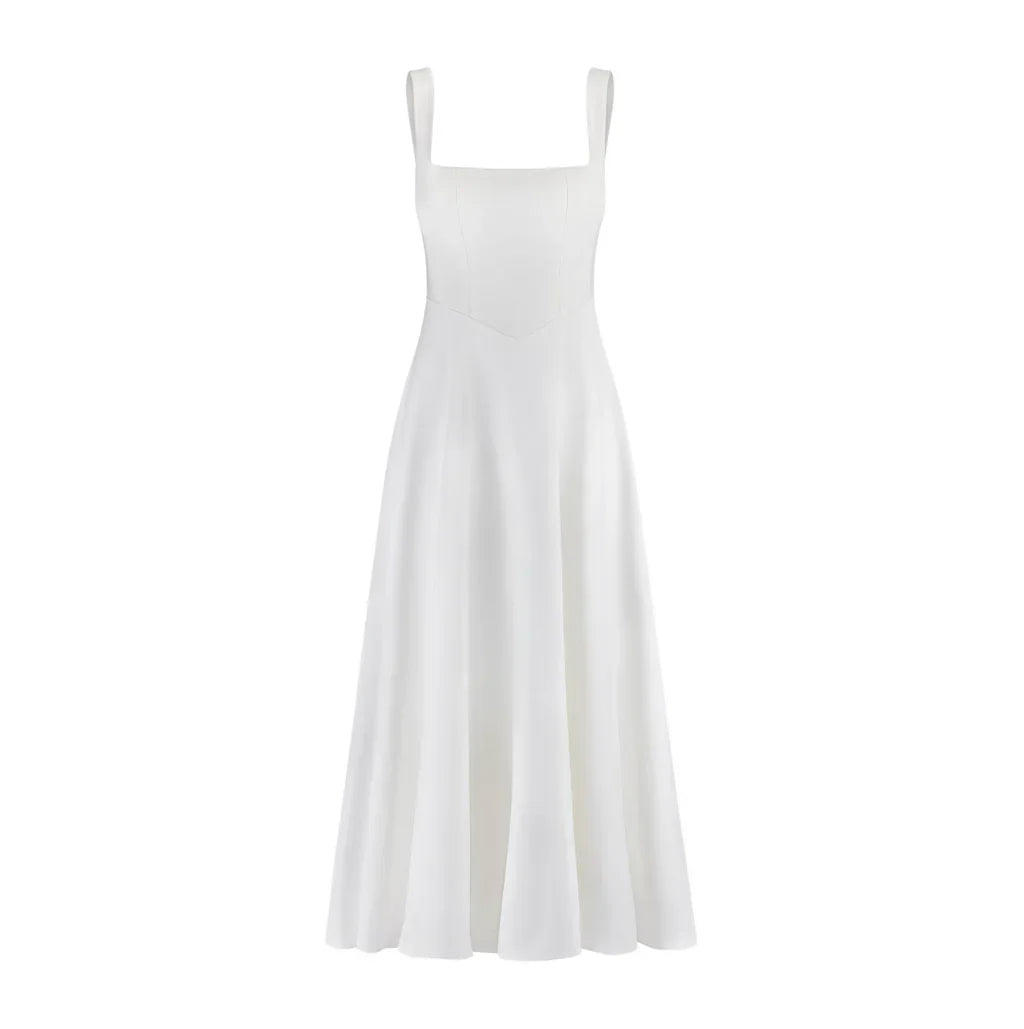 MARBELLA | Vestito con scollo quadrato