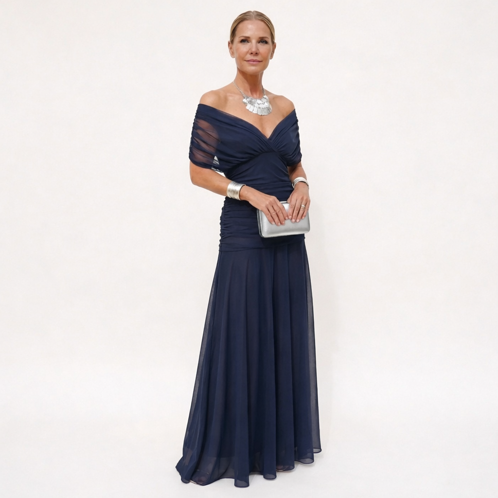 Velora™ | Vestito Floreale Lungo con Scollatura a V