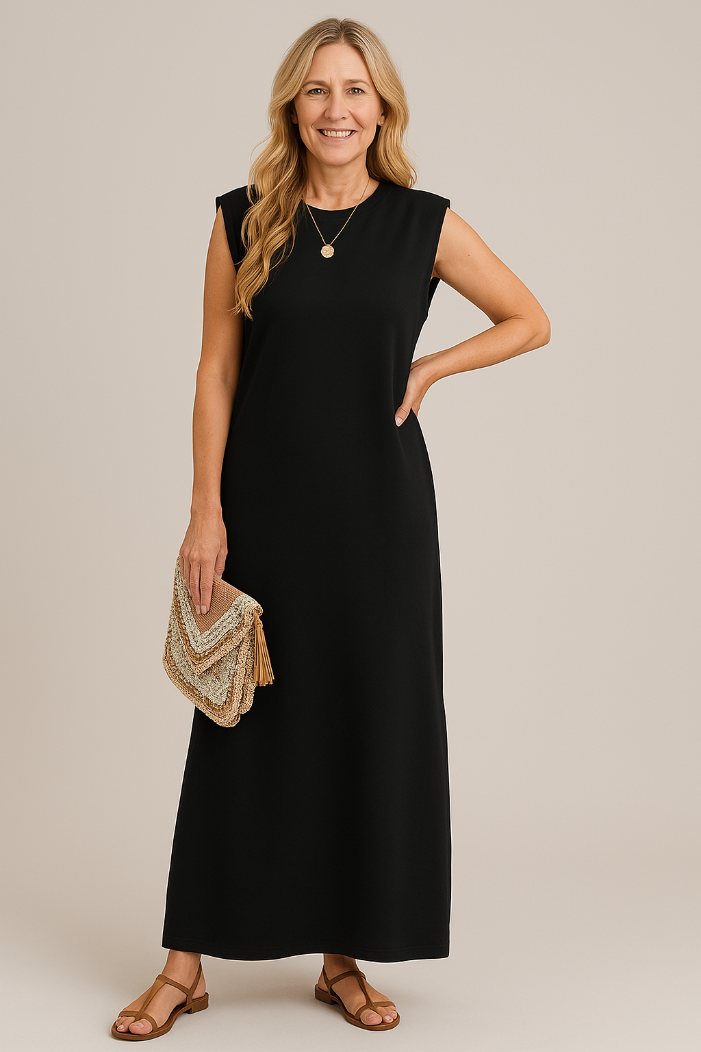 Sara™ | Vestito Lungo Fluido Anti-Piega